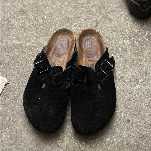 Birkenstock Black Suede Slip-Ons - Picture 3 of 3